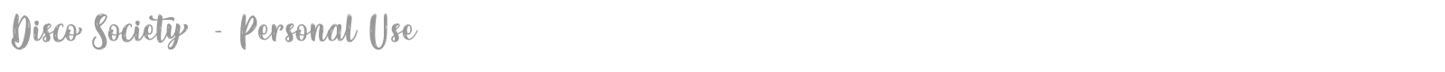 Disco Society font preview